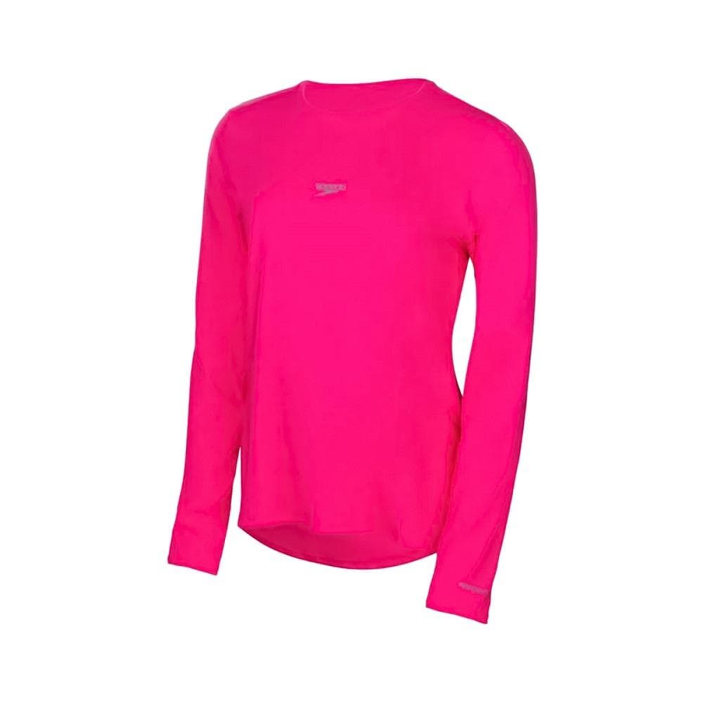 T-shirt Speedo Manga Longa Uv Protection 50 Feminina Ref:071715 — ROSA