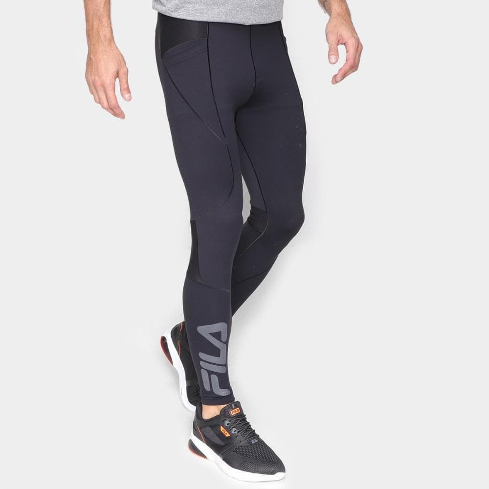 Legging Masc Fila High Tech Pockets Emana Ref:RP280161 — PRETO